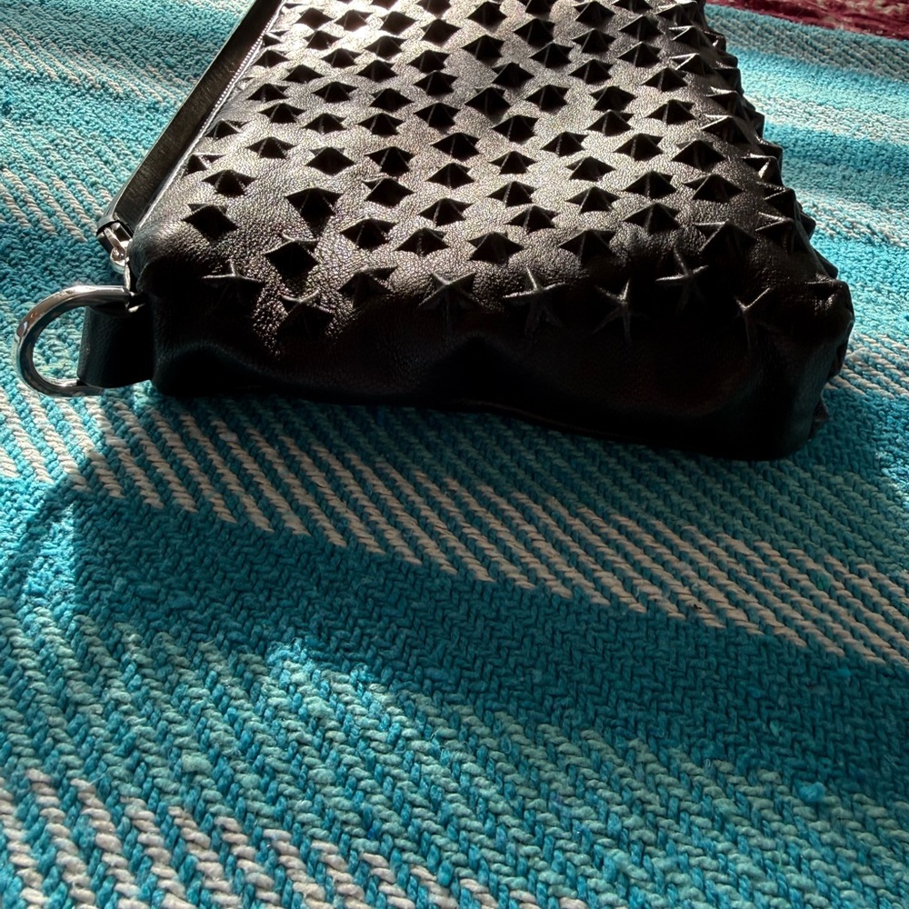 All Saints Black Star-Studded Crossbody Bag - Picture 15 of 16